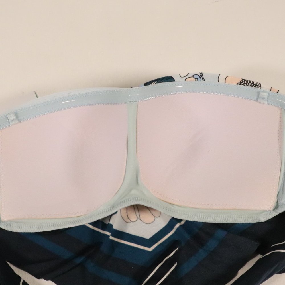 NWT Seafolly X Revolve Powder Blue Splendour Scarf Bandeau - Picture 8 of 10